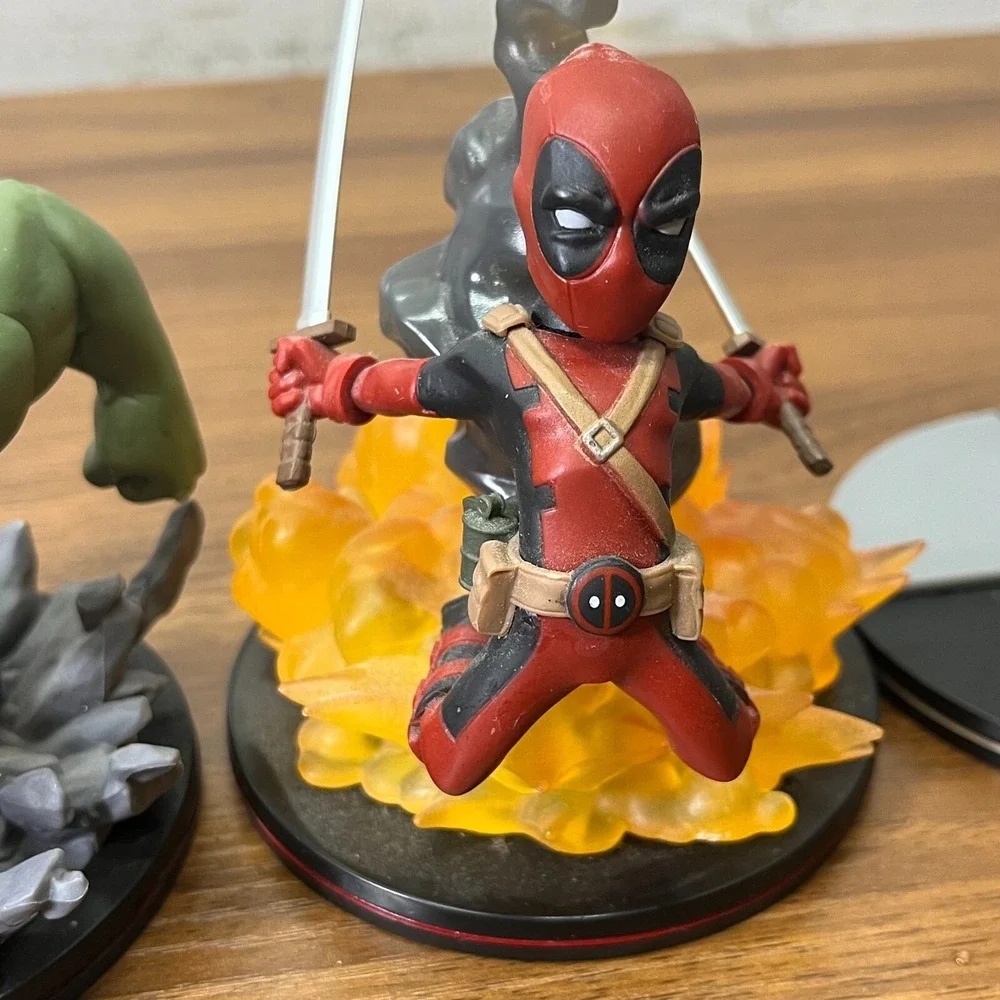 Marvel Q Fig Spider-Man Hulk‎ Deadpool Dr Strange Rocket Racoon and Groot